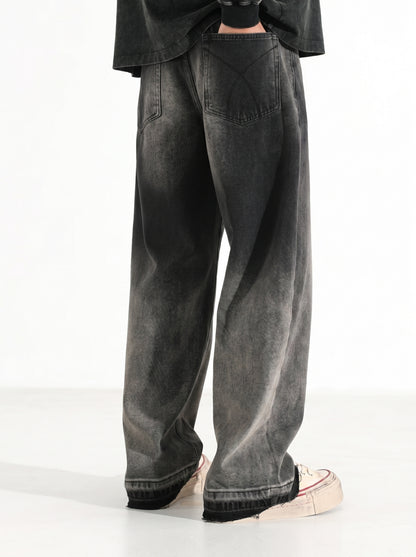 OBSIDIAN WIDE-LEG JEANS