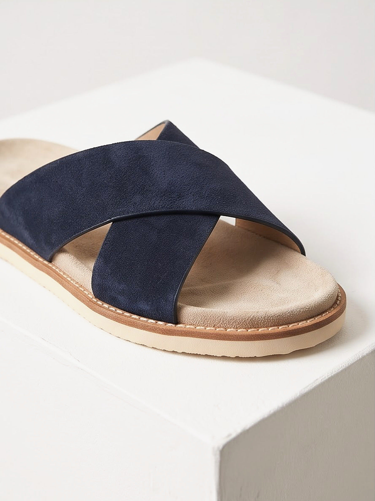 mykonos-cross-slides-navy-3-closeup
