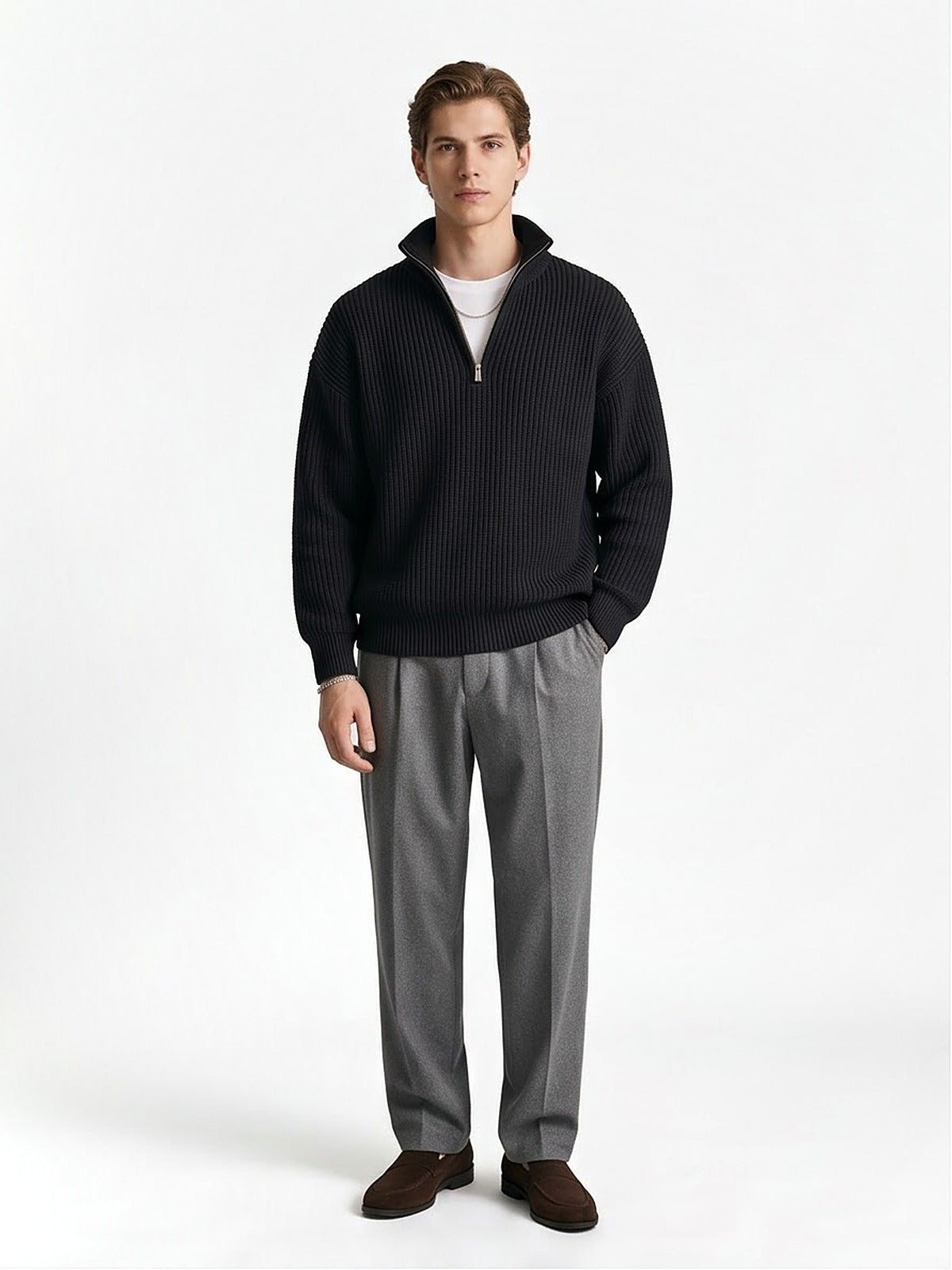 The Alpine Half-Zip Knit
