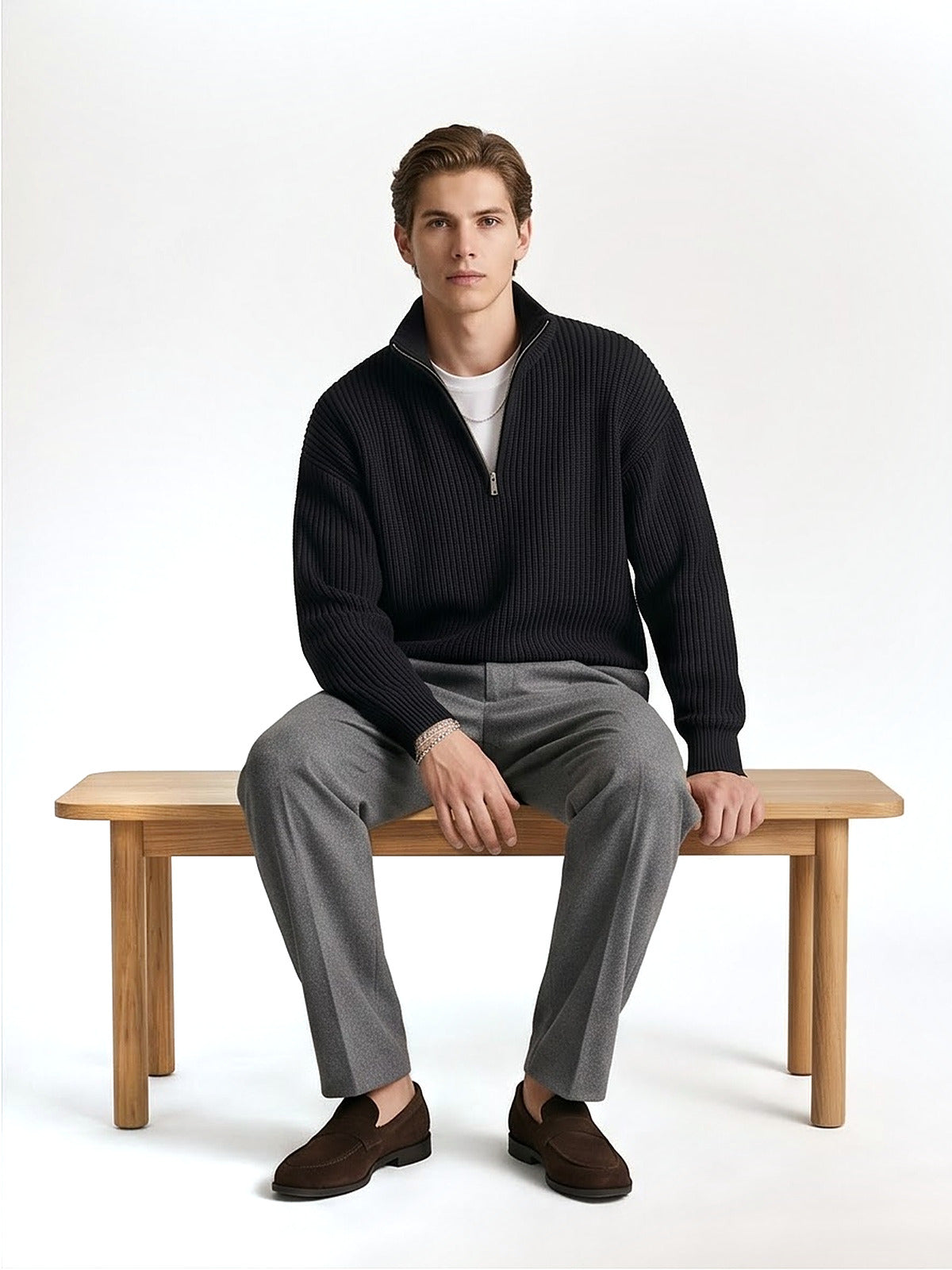 The Alpine Half-Zip Knit