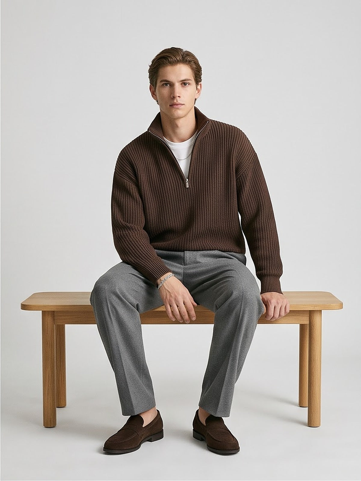 The Alpine Half-Zip Knit