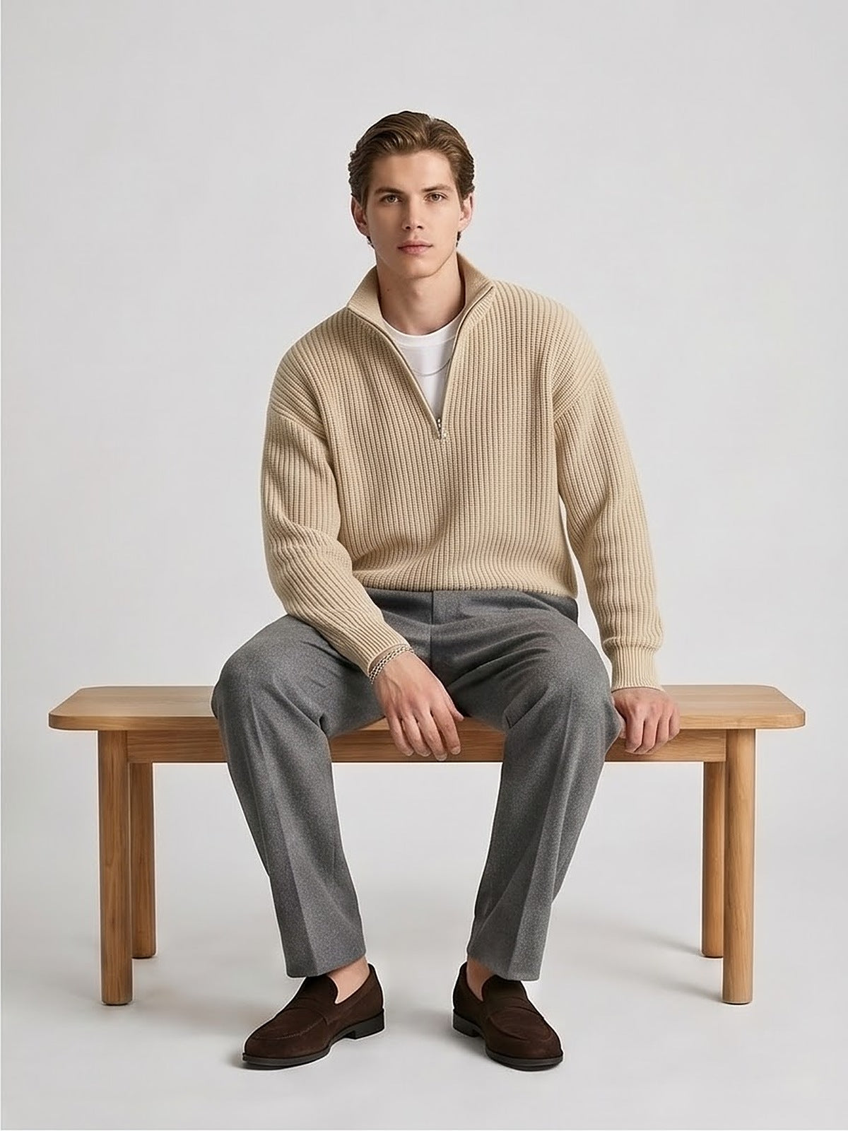 The Alpine Half-Zip Knit