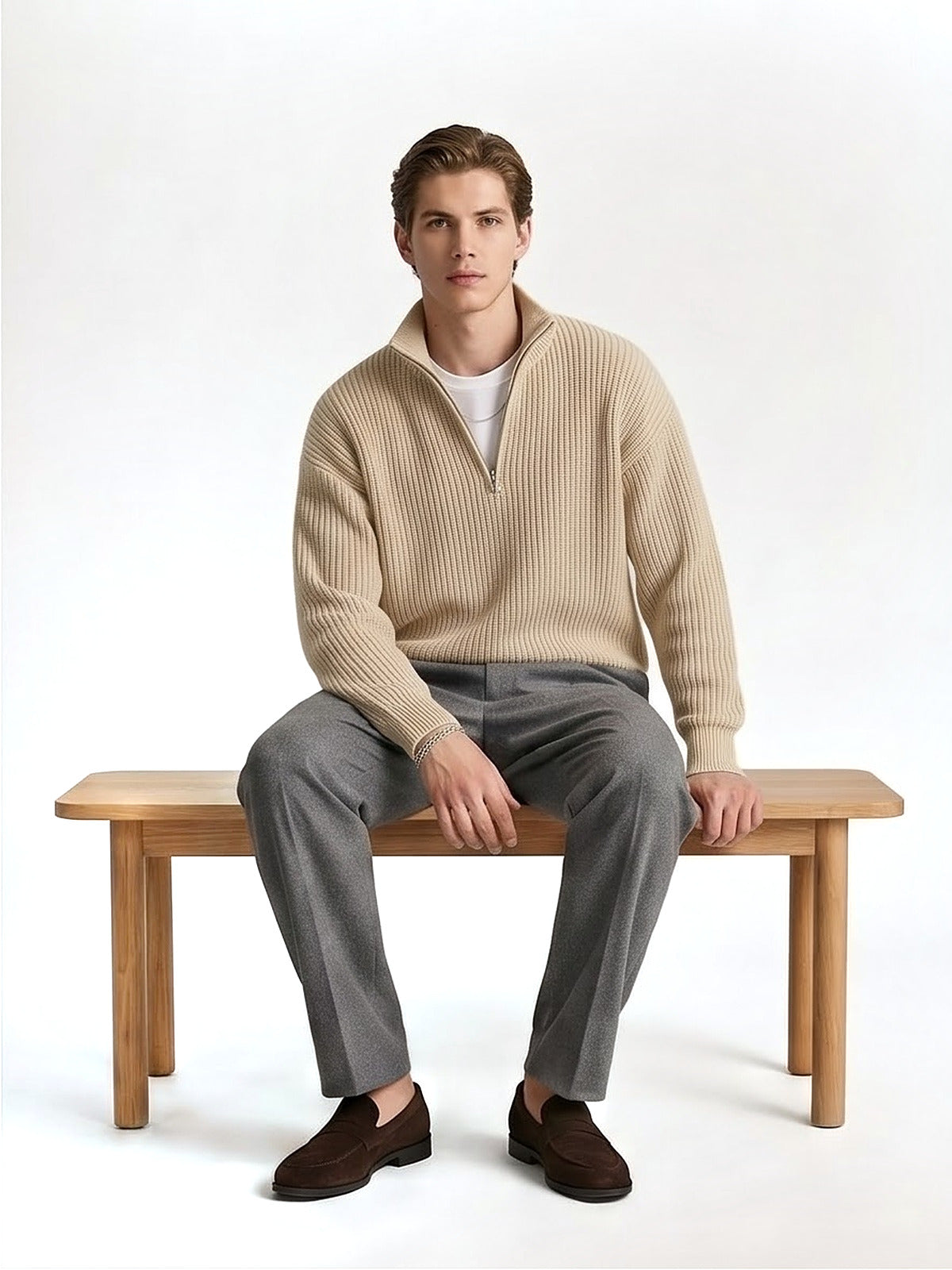 The Alpine Half-Zip Knit