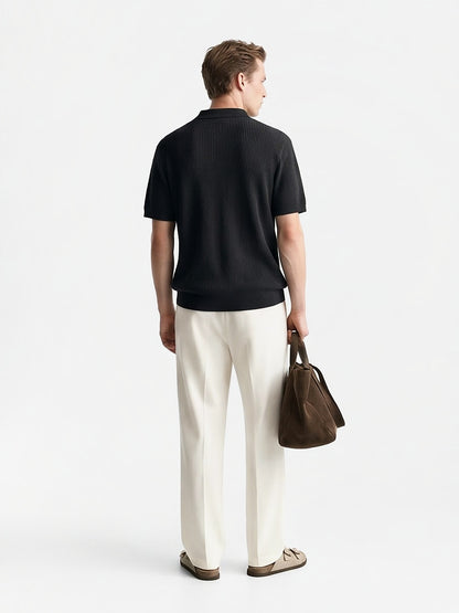 the-amalfi-textured-knit-polo-black-4-back