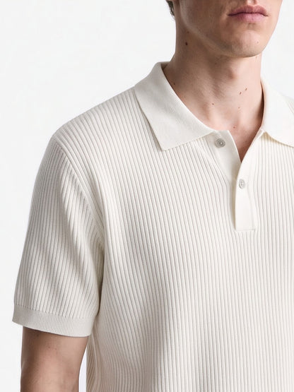 the-amalfi-textured-knit-polo-white-3-closeup
