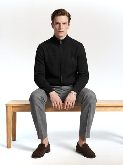 The Chamonix Zip Knit Cardigan