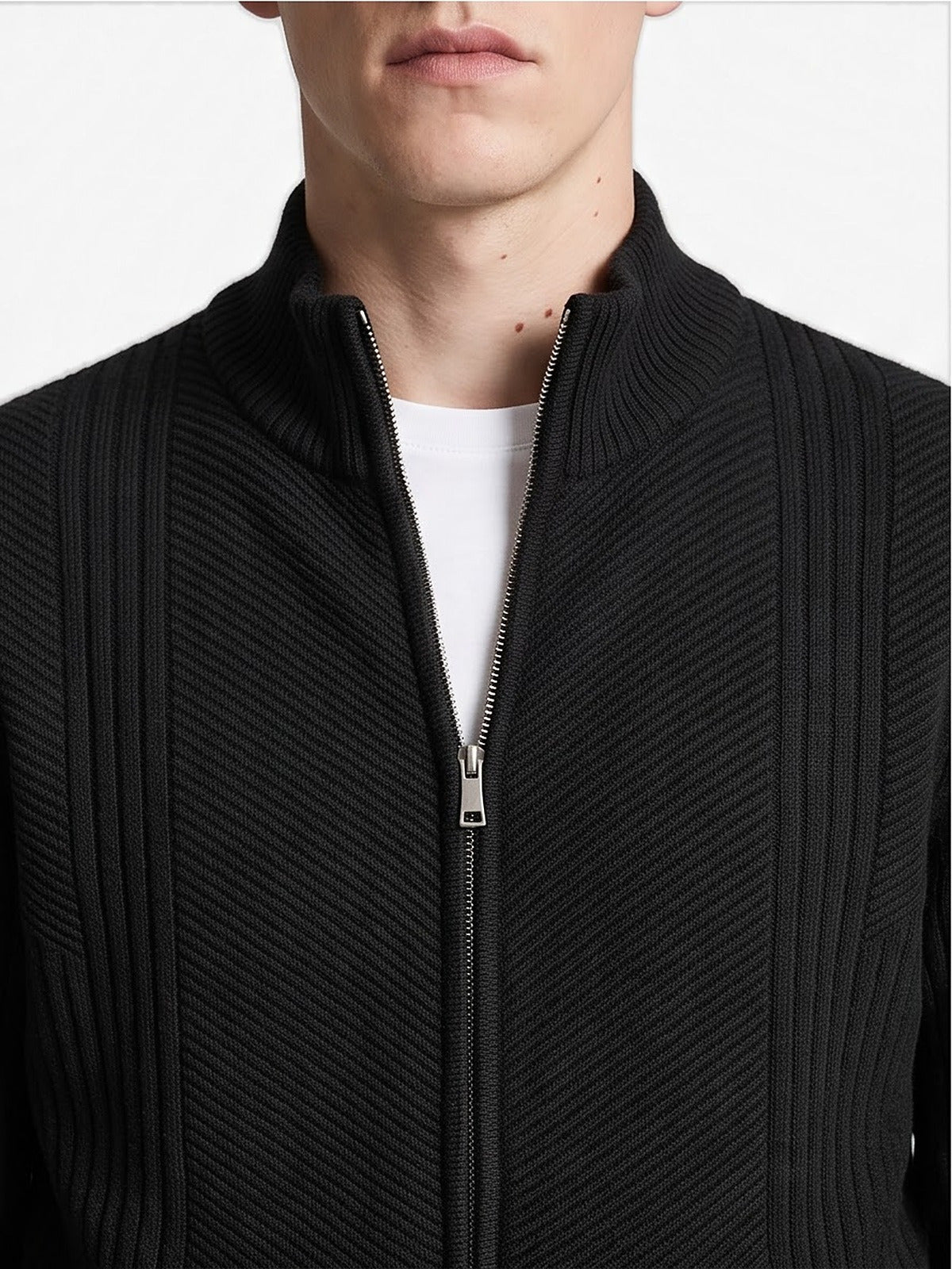 The Chamonix Zip Knit Cardigan