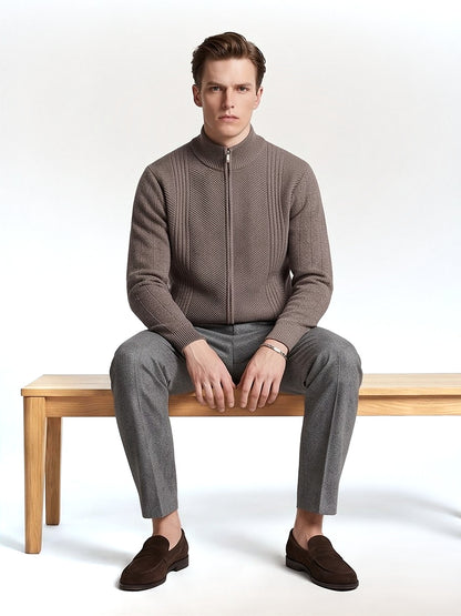 The Chamonix Zip Knit Cardigan