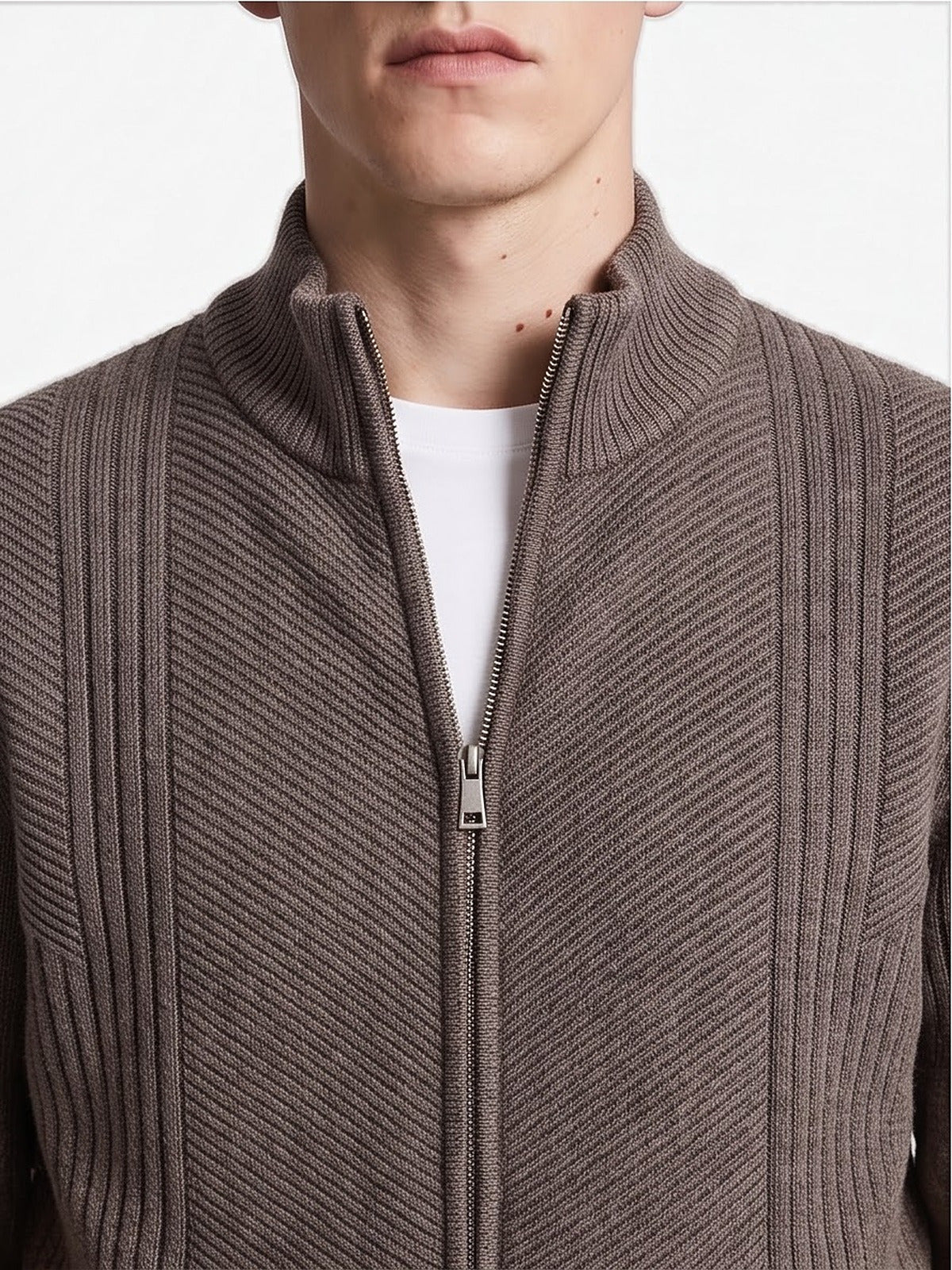 The Chamonix Zip Knit Cardigan
