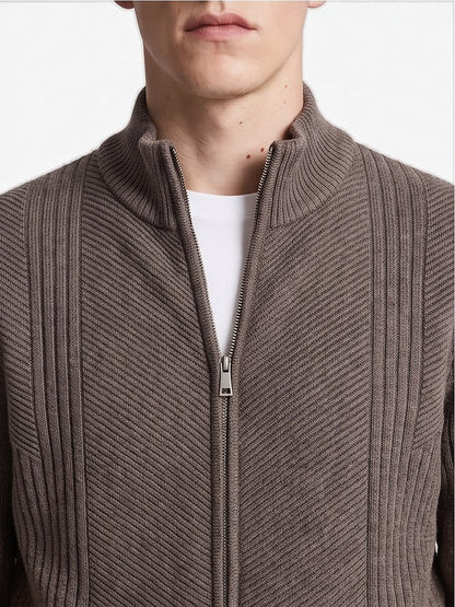 The Chamonix Zip Knit Cardigan