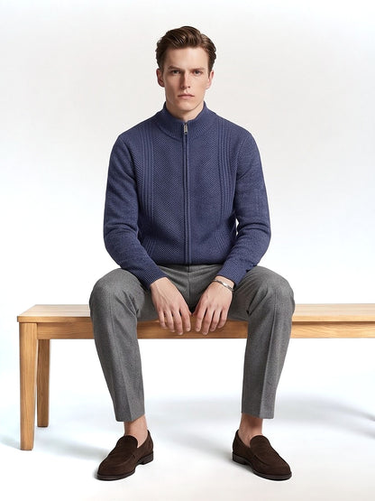The Chamonix Zip Knit Cardigan