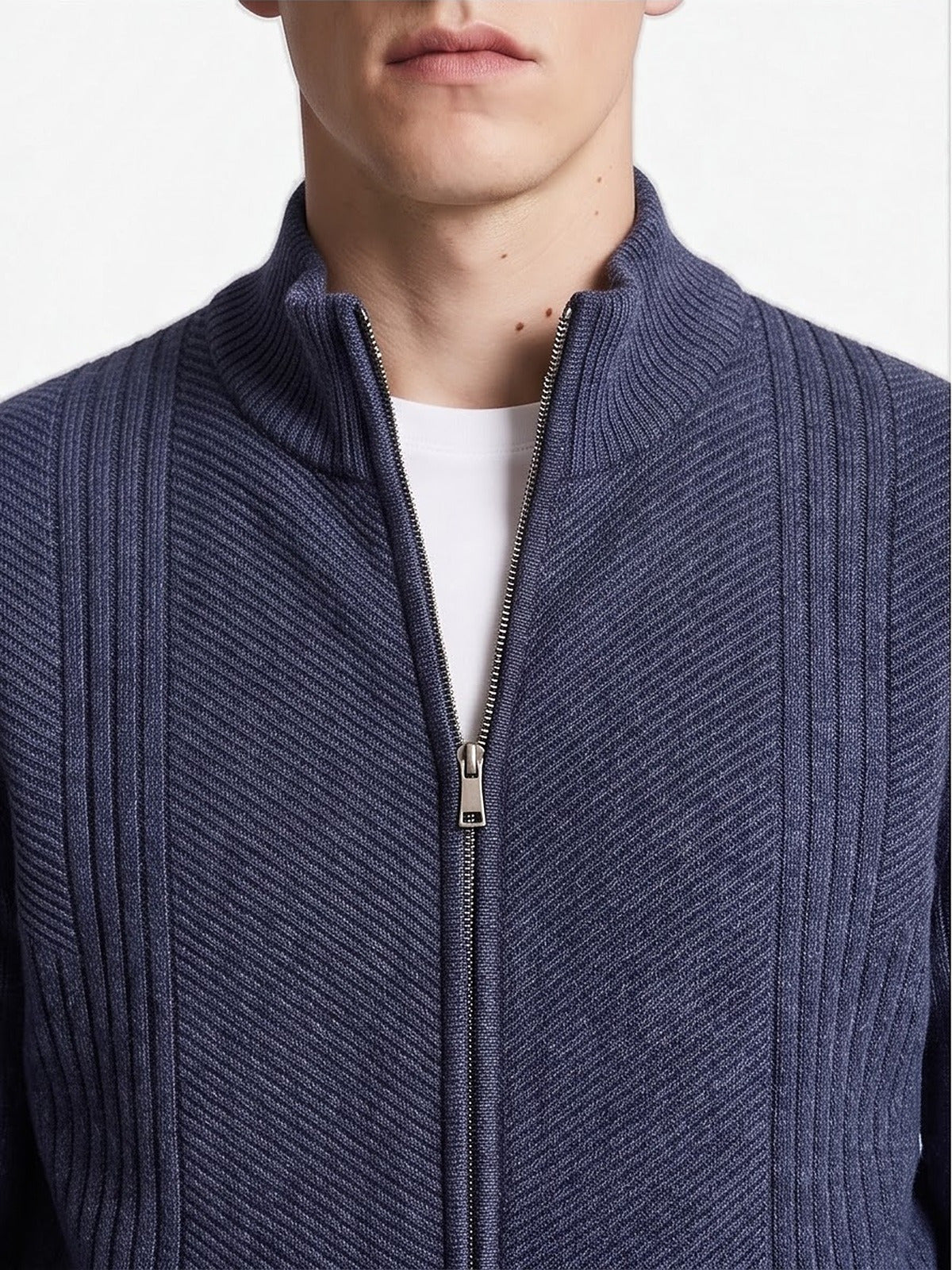 The Chamonix Zip Knit Cardigan