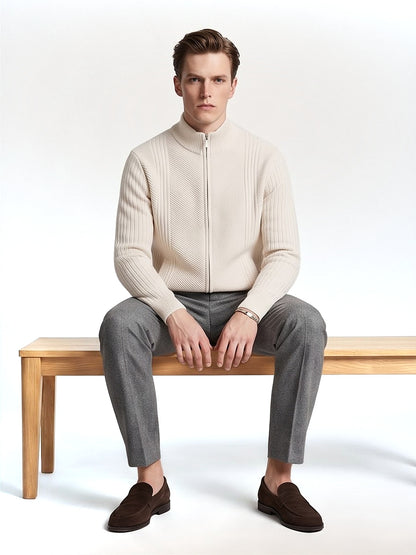 The Chamonix Zip Knit Cardigan