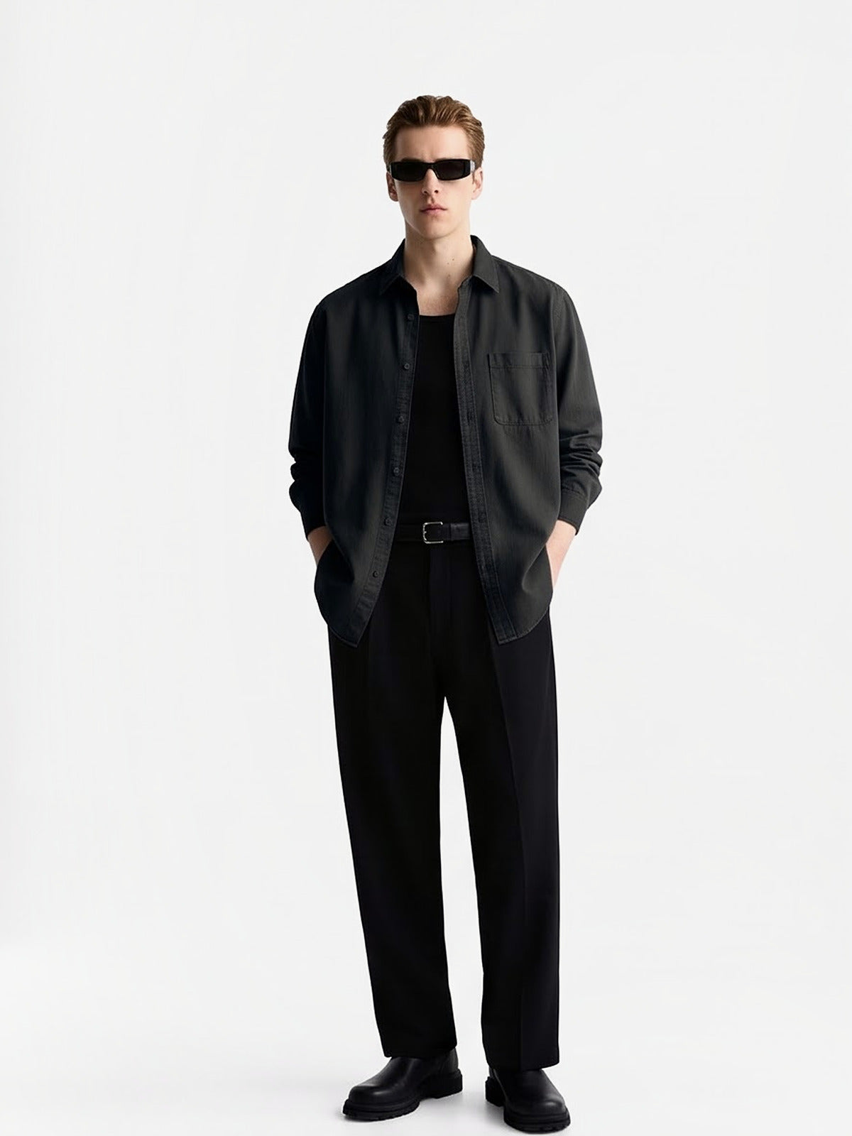 the-hampton-everyday-shirt-black-1-front