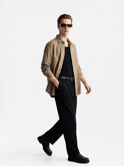 the-hampton-everyday-shirt-khaki-2-side