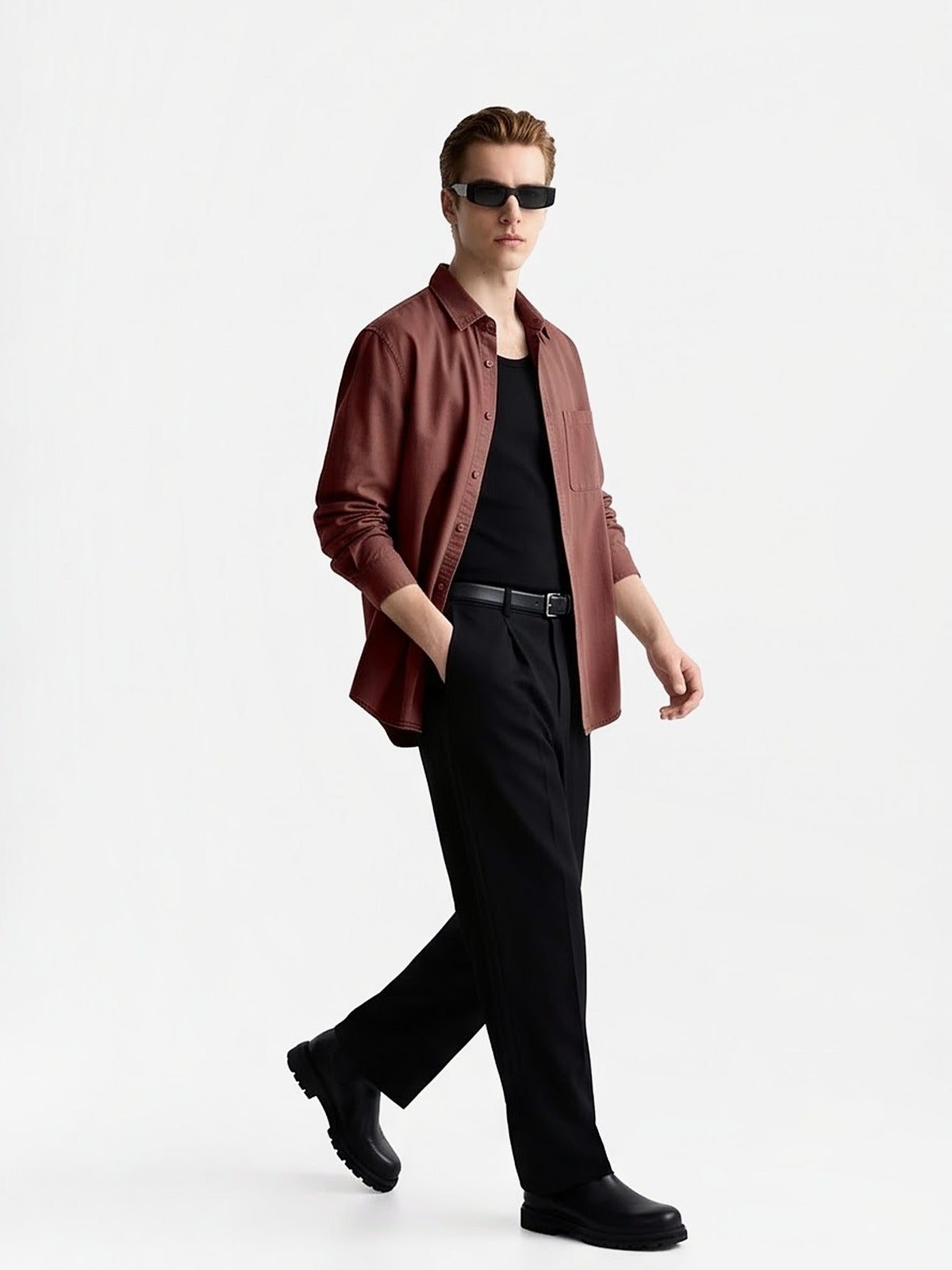 the-hampton-everyday-shirt-red-2-side