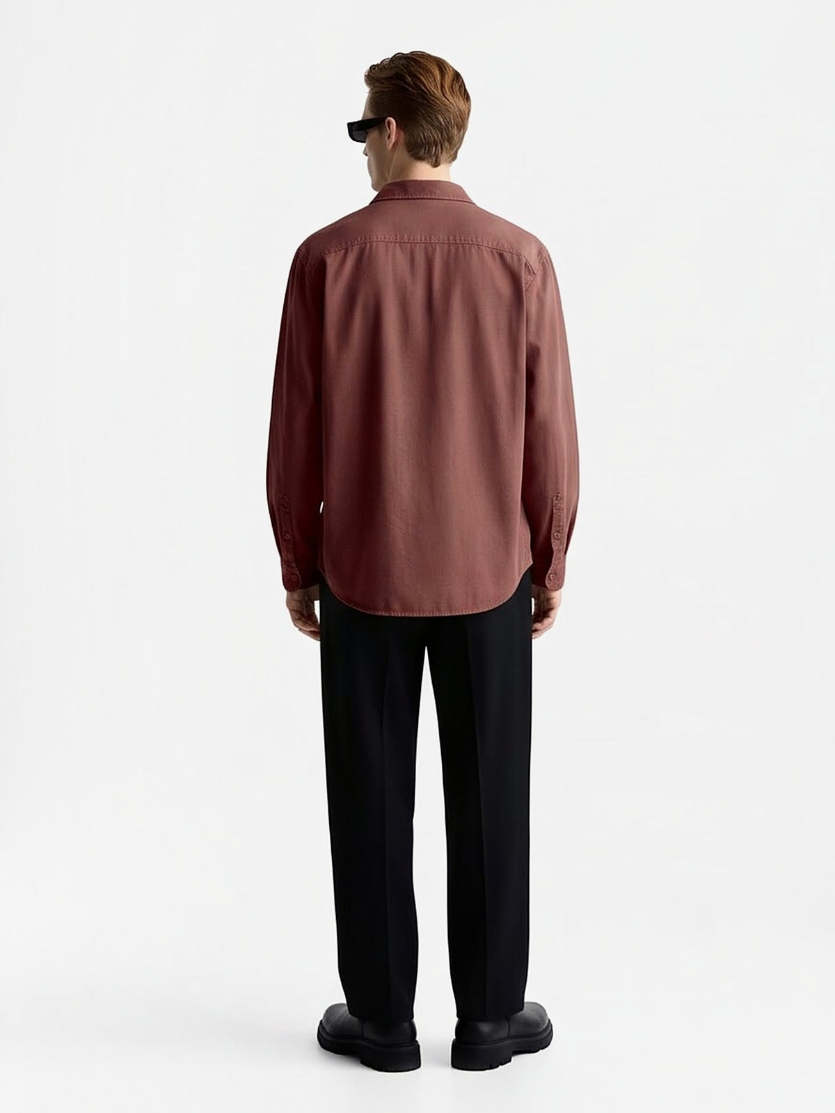 the-hampton-everyday-shirt-red-4-back