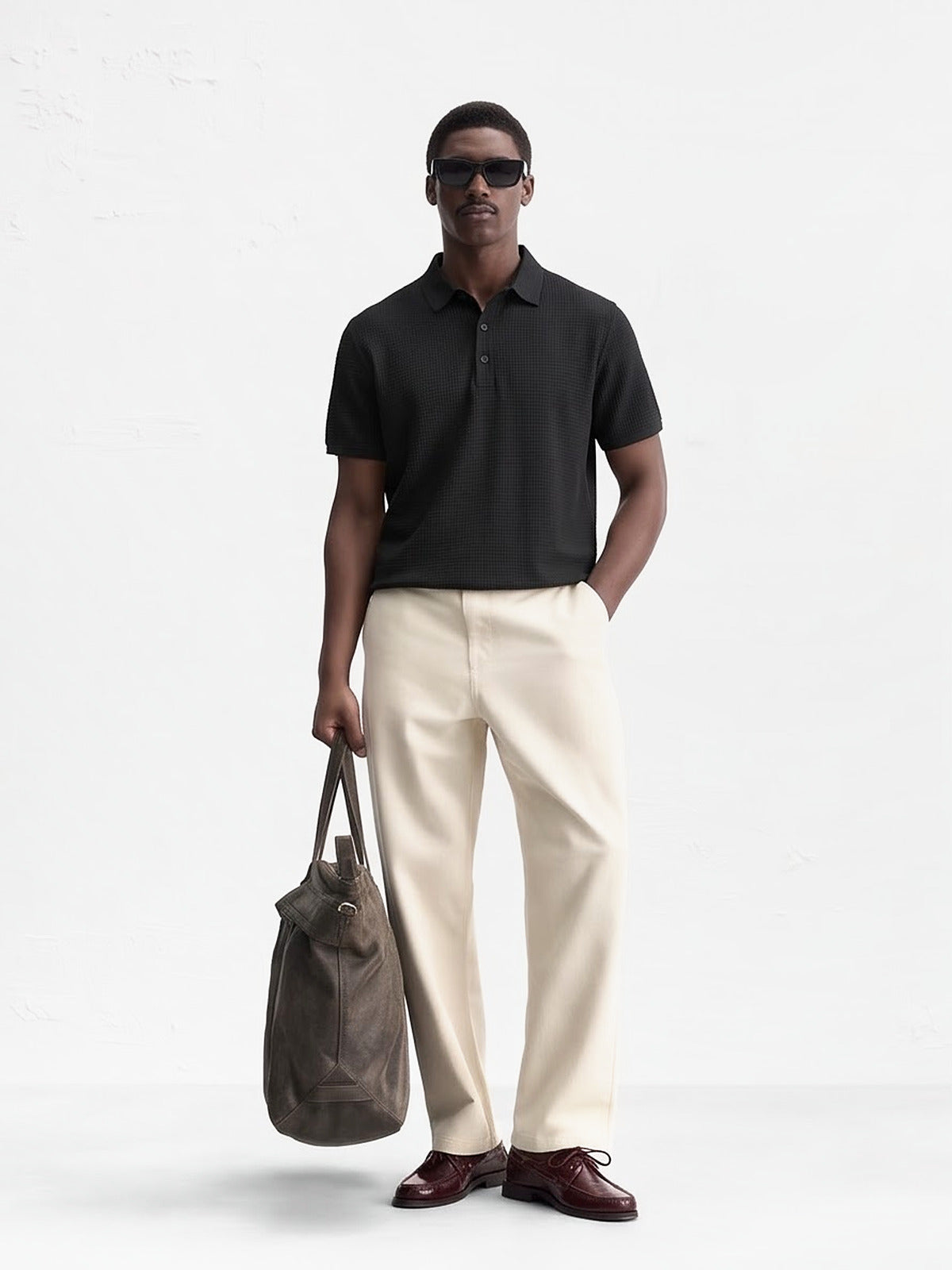 the-marbella-waffle-polo-black-1-front