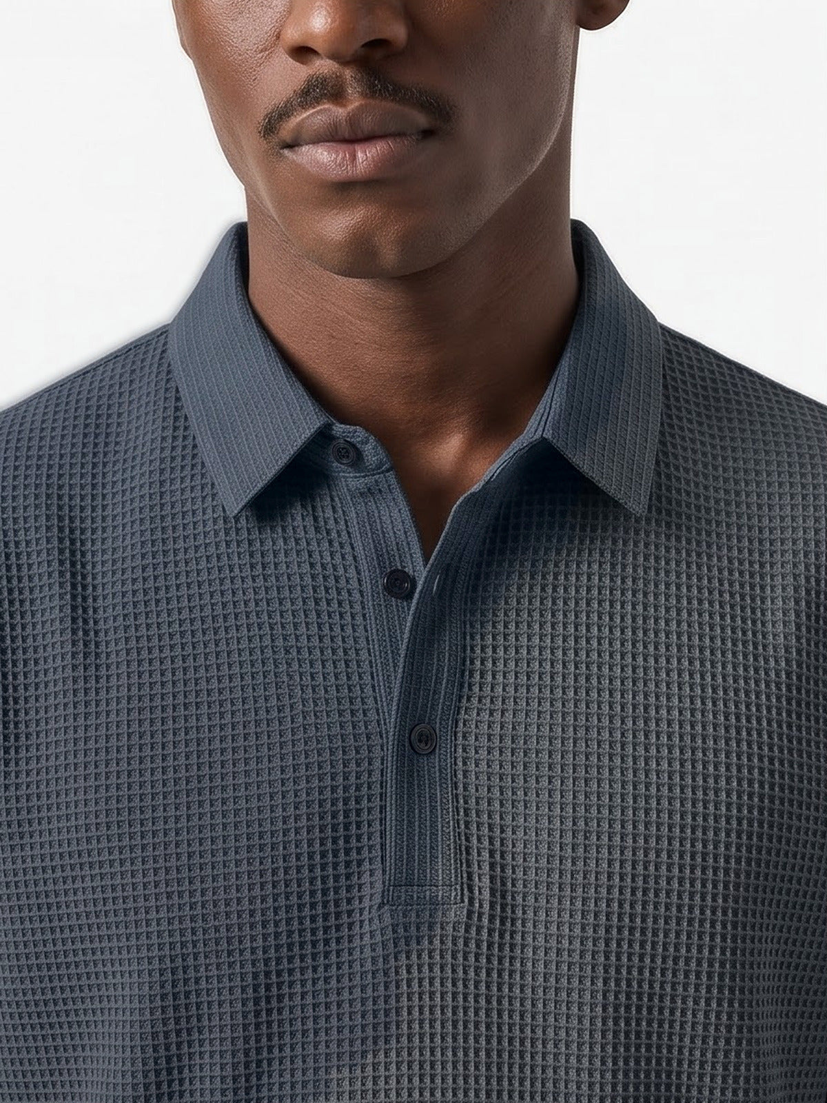 the-marbella-waffle-polo-blue-3-closeup