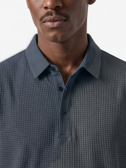 the-marbella-waffle-polo-blue-3-closeup