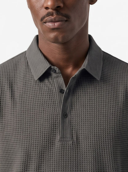 the-marbella-waffle-polo-grey-3-closeup