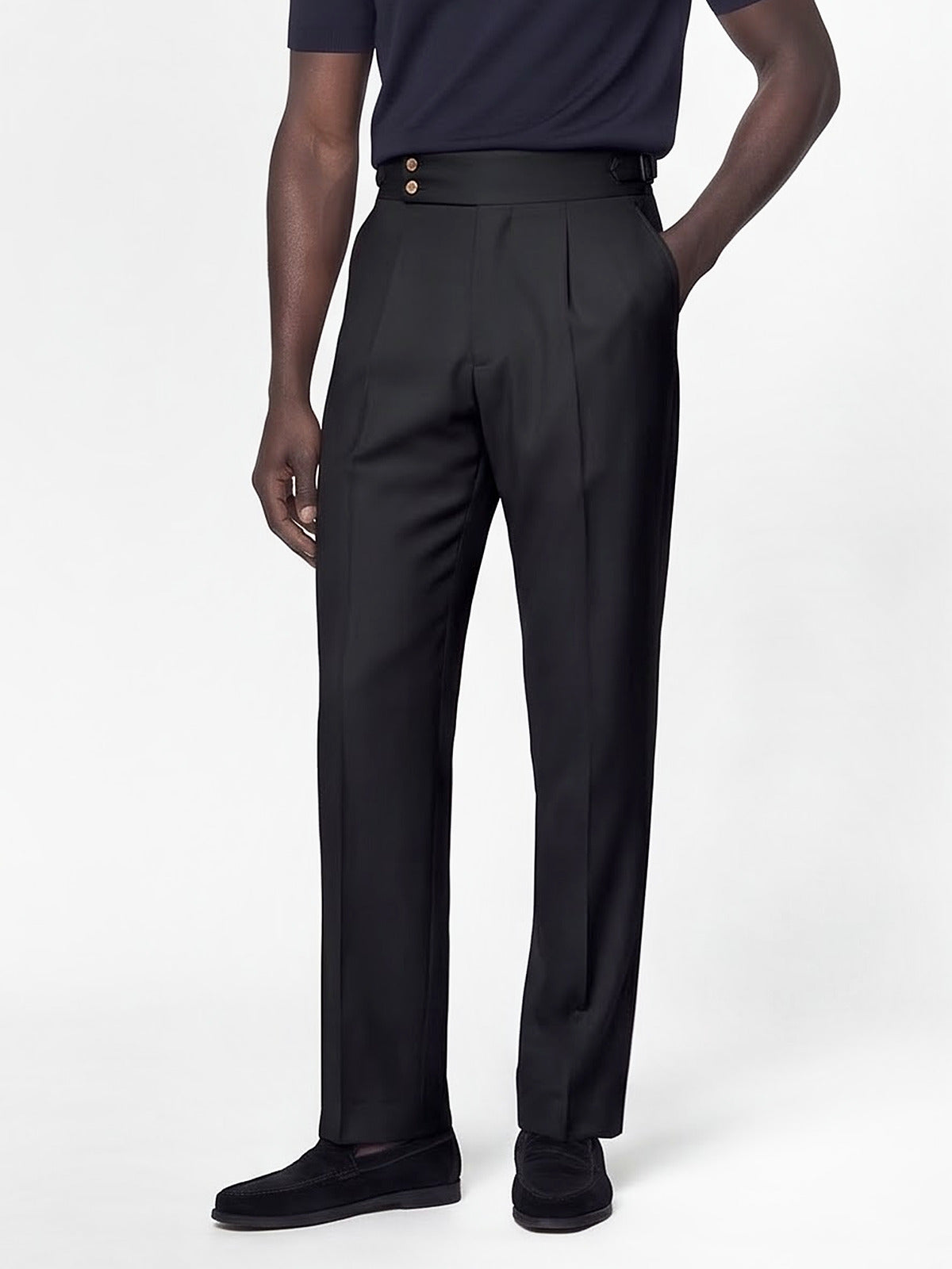 the-mayfair-pleated-trousers-black-1-front