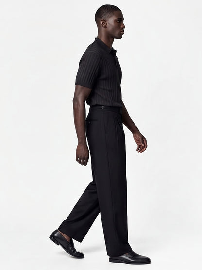 the-ravello-knit-polo-black-2-side