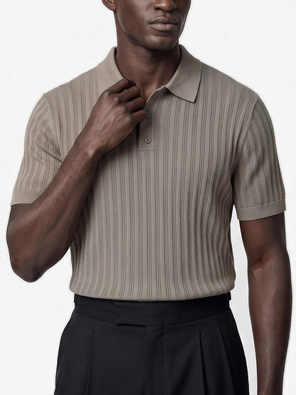 the-ravello-knit-polo-taupe-3-closeup