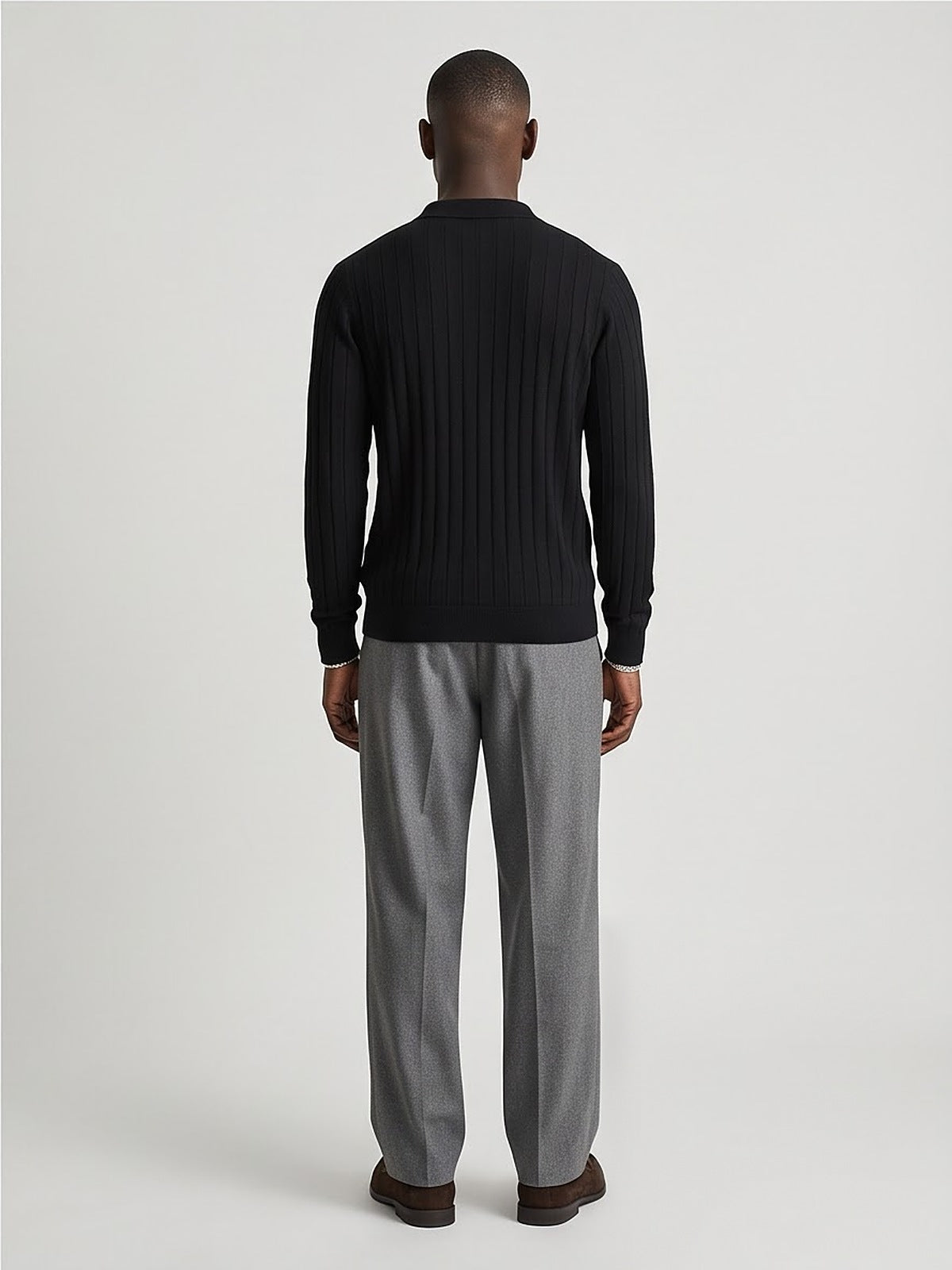 The Savoy Long-Sleeve Knit Polo