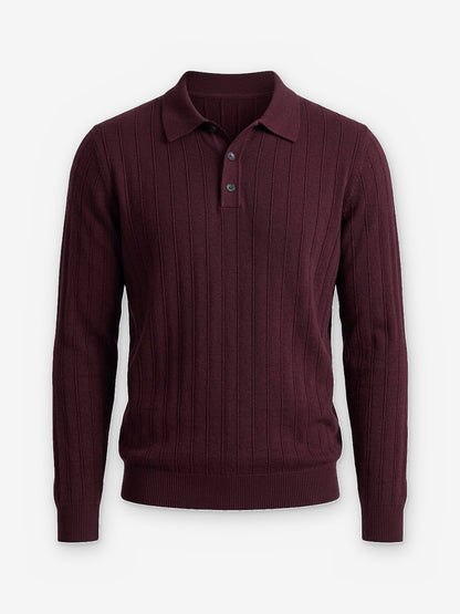 The Savoy Long-Sleeve Knit Polo