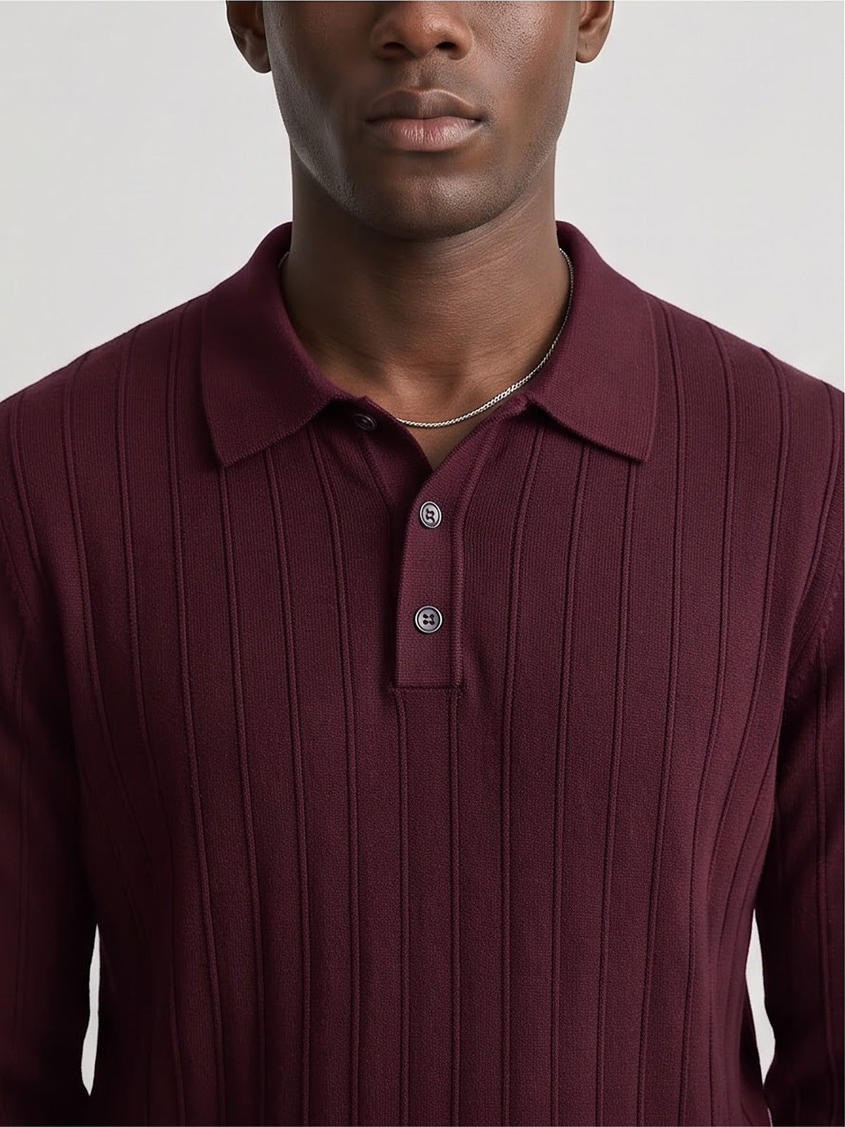 The Savoy Long-Sleeve Knit Polo