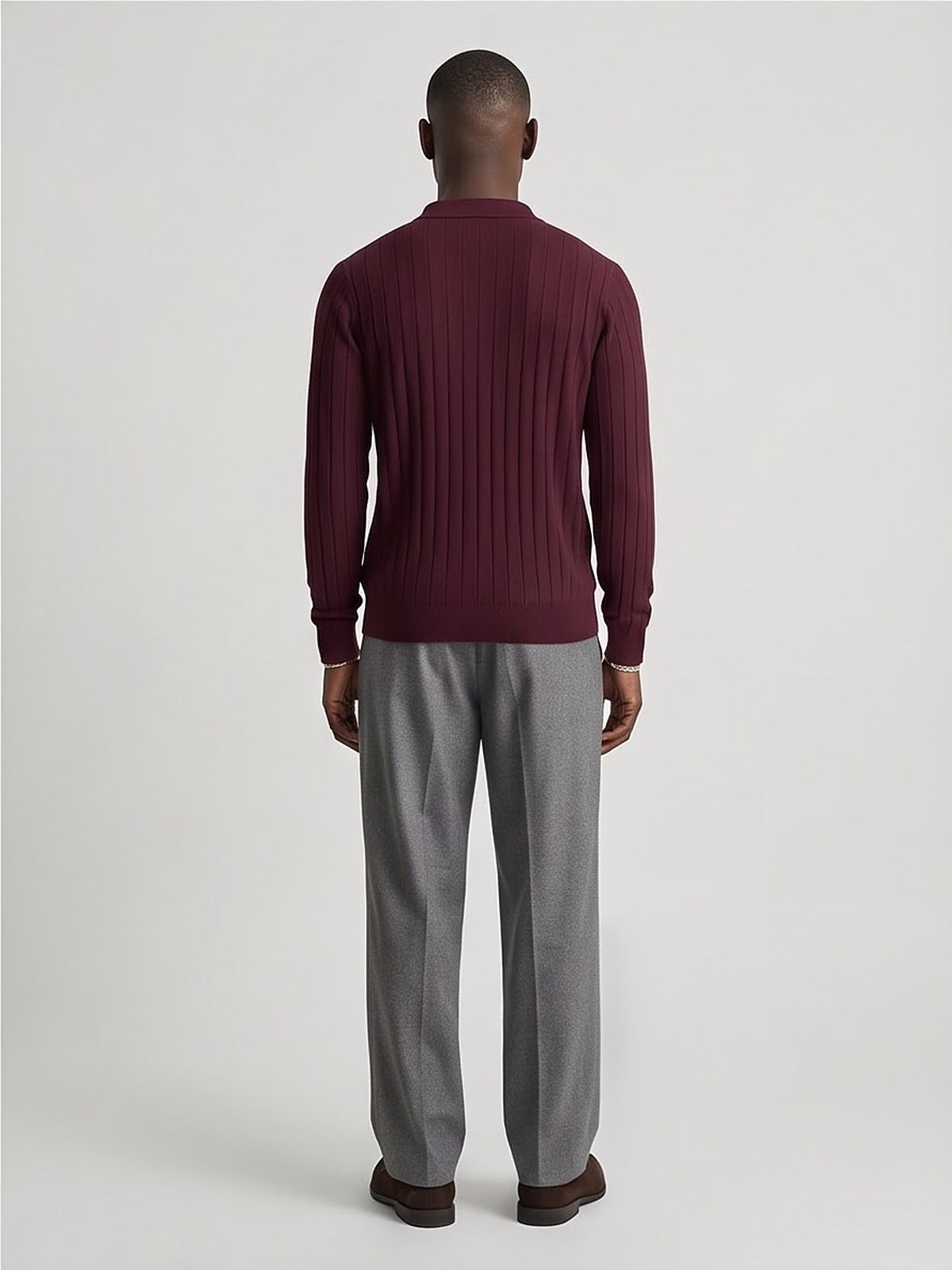 The Savoy Long-Sleeve Knit Polo