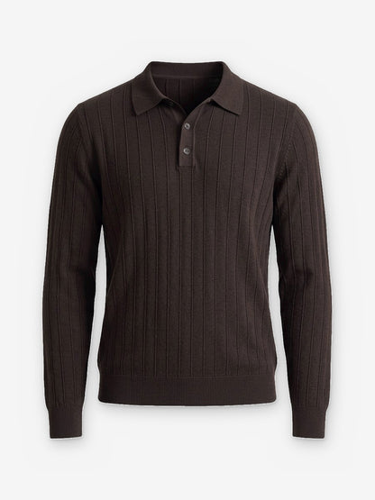 The Savoy Long-Sleeve Knit Polo