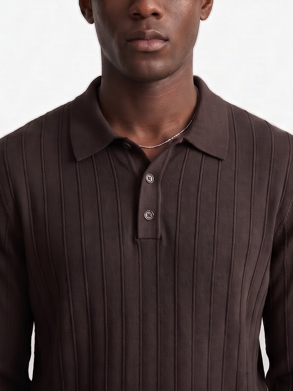 the-savoy-knit-polo-coffee-3-closeup