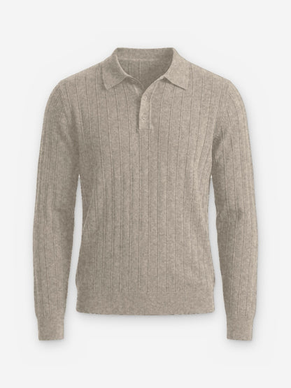 The Savoy Long-Sleeve Knit Polo