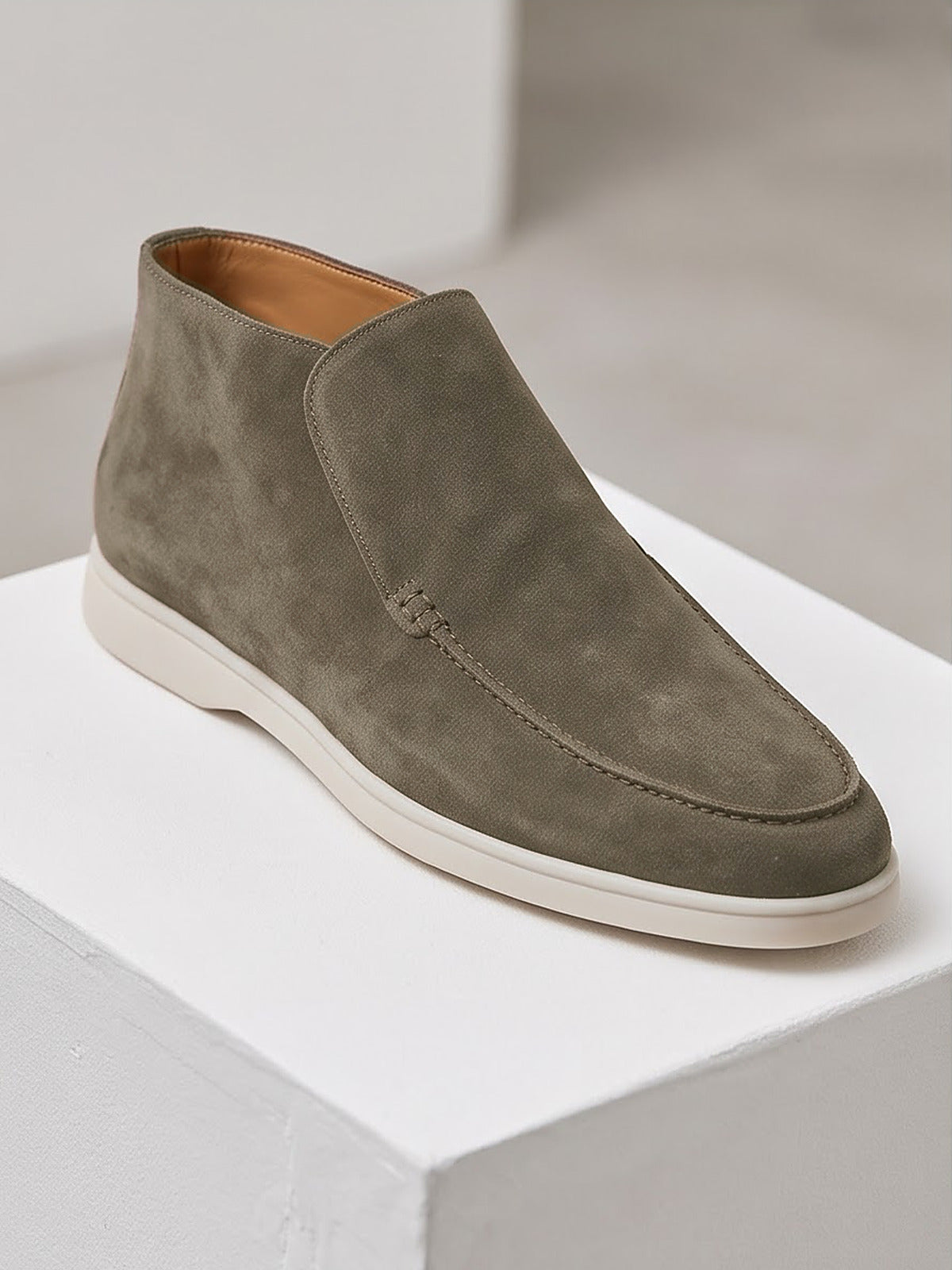 windsor-suede-loafer-olive-3-closeup